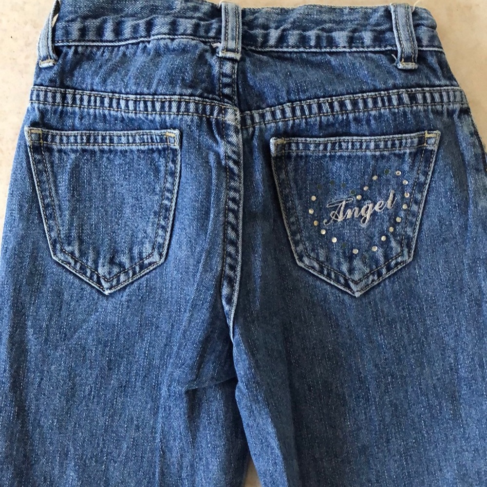 Limited 🌸Too Sparkly Angel pocket flare Jeans